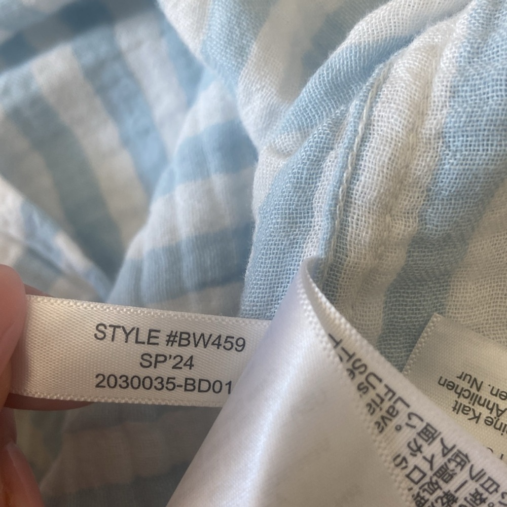 J. Crew Factory NWT Men’s Slim Short Sleeve 100% Cotton Gauze Shirt Size XXL - Picture 11 of 11